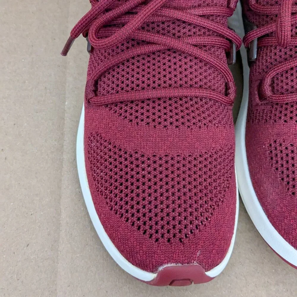 Timberland Sneakers Women's 8 Wine Red Flyroam Go Knit Tennis Shoes